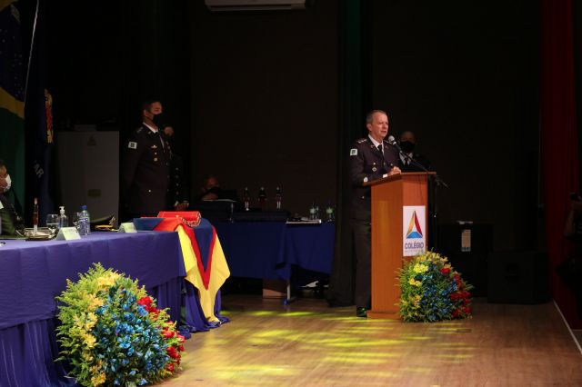 Cerimônia realizada durante formatura dos alunos do 3º ano em 2020